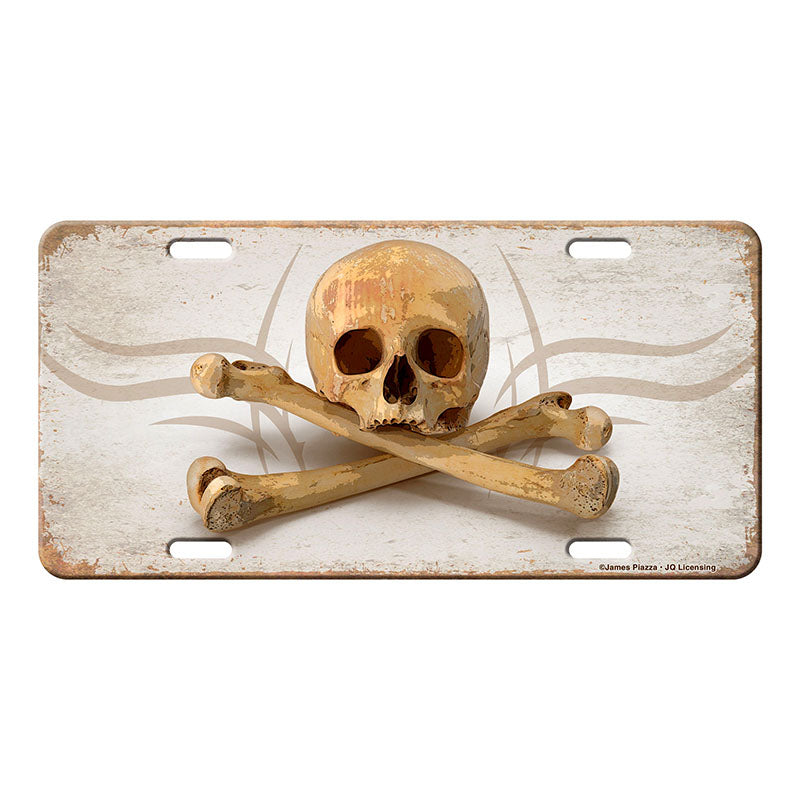 skull and crossbones vanity license plate