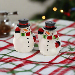 snowman couple salt & pepper shakers