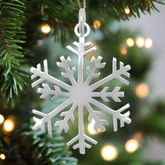 sterling silver snowflake pendant