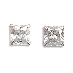 square cubic zirconia earrings