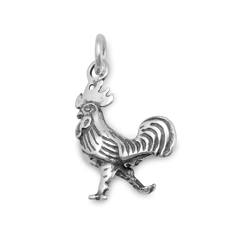 strutting rooster charm
