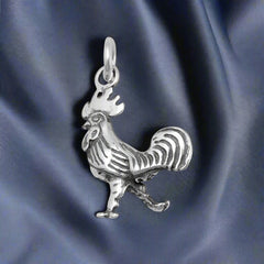 strutting rooster charm