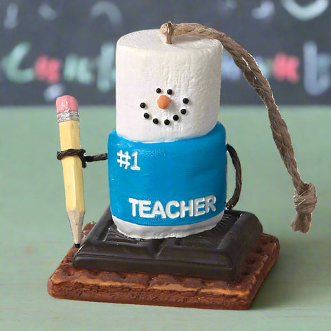 #1 Teacher S'Mores Christmas Ornament