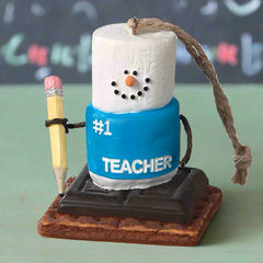 #1 teacher s'mores christmas ornament