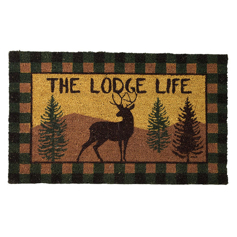 The Lodge Life Deer Coir Door Mat