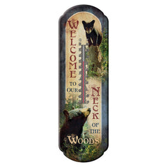 welcome to our neck of the woods bear thermometer