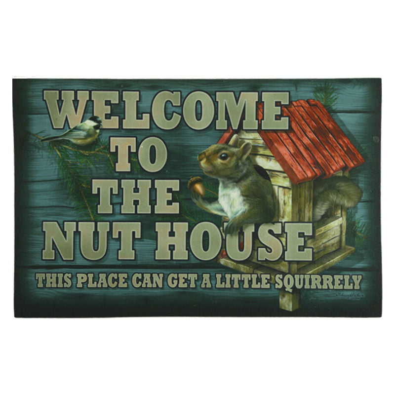 welcome to the nuthouse door mat